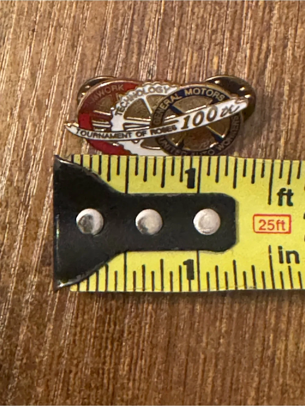 Vintage‎ GM UAW Tournament of Roses 100th Anniversary Enamel Lapel Pin